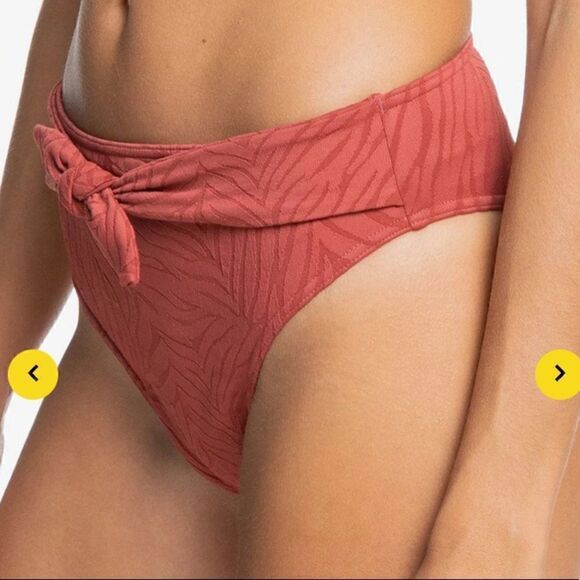 NWT Wild Babe Mod Mid Hi Waist Bikini Bottom M - Picture 2 of 7